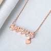 Wholesale Necklace 925 Sterling Silver Letter Pendant Electroplating For Female And Couple