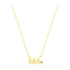 Wholesale Necklace 925 Sterling Silver Letters Numbers Text Electroplated Niche Design Women's Cross Chain