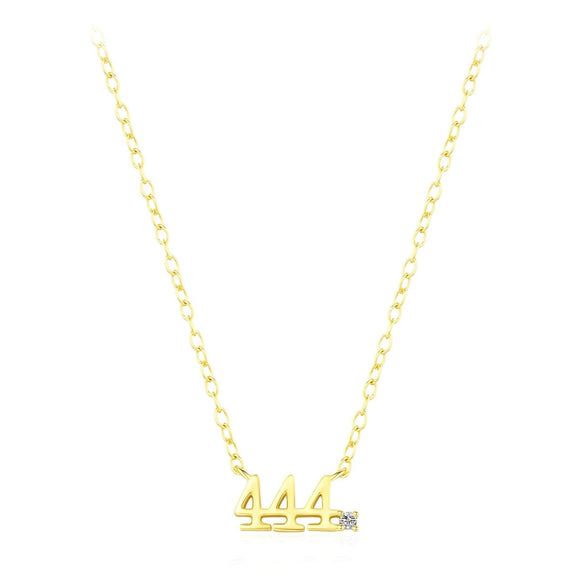 Wholesale Necklace 925 Sterling Silver Letters Numbers Text Electroplated Niche Design Women's Cross Chain