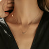 Wholesale Necklace 925 Sterling Silver Letters Numbers Text Electroplated Niche Design Women's Cross Chain
