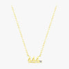 Wholesale Necklace 925 Sterling Silver Letters Numbers Text Electroplated Niche Design Women's Cross Chain