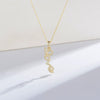 Wholesale Necklace 925 Sterling Silver Love Letter Pendant Cross Chain Micro Inlaid Zircon Light Luxury Romantic For Women