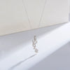 Wholesale Necklace 925 Sterling Silver Love Letter Pendant Cross Chain Micro Inlaid Zircon Light Luxury Romantic For Women