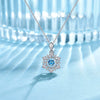 Wholesale Necklace 925 Sterling Silver Microinlaid Zircon Beating Heart Snowflake Flower Electroplated For Women