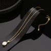 Wholesale Necklace Sterling Silver 925 Natural Freshwater Pearl Baroque Oval Retro Geometric Electroplated