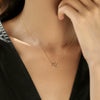 Wholesale Necklace 925 Sterling Silver Niche Design With Letters Numbers Text Electroplated For Women