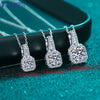 Wholesale Necklace 925 Sterling Silver Plated Pt950 Gold Star Pattern Four Claw Moissanite Pendant Cross Flower Chain For Women