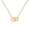Wholesale Necklace 925 Sterling Silver Simple Geometric Mobius Clavicle Chain Electroplated Accessories