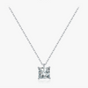 Wholesale Necklace 925 Sterling Silver Square Zircon Light Luxury Geometric Style For Women