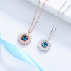 Wholesale Necklace 925 Sterling Silver Star Pendant Mixed Gem Inlay Accessories