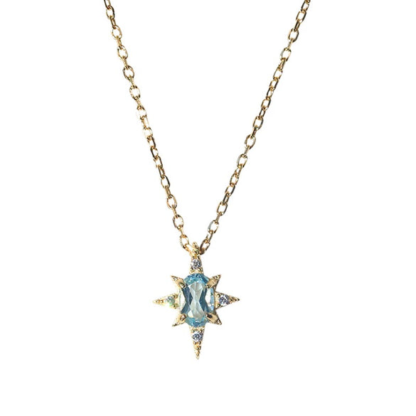 Wholesale Necklace 925 Sterling Silver Star Shape Electroplating