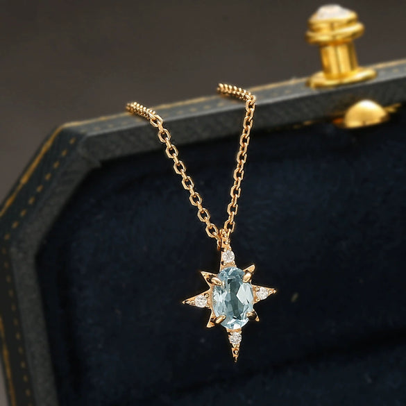 Wholesale Necklace 925 Sterling Silver Star Shape Electroplating