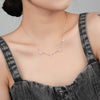 Wholesale Necklace 925 Sterling Silver Zircon Clavicle Chain With Letter Pattern