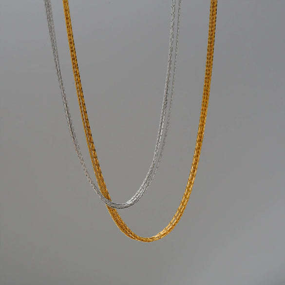 Wholesale Necklace Titanium Steel And Alloy Geometric Style Electroplating Design