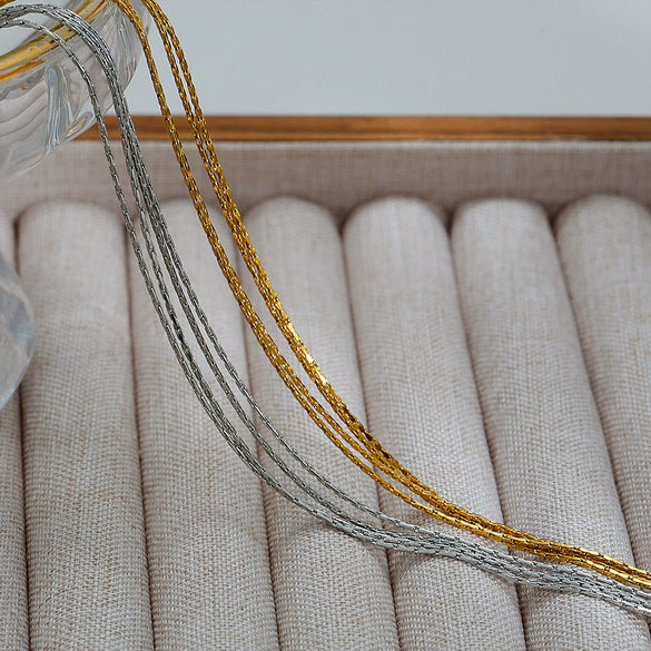 Wholesale Necklace Titanium Steel And Alloy Geometric Style Electroplating Design