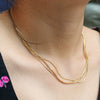 Wholesale Necklace Titanium Steel And Alloy Geometric Style Electroplating Design