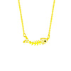 Wholesale Necklace Titanium Steel Animals Zodiac Inlaid Zircon Pendant For Women