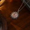Wholesale Necklace Titanium Steel Copper Flower Heart Shape Electroplated Light Luxury Style For Women