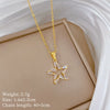 Wholesale Necklace Titanium Steel Copper Geometric Fivepointed Star Simple Light Luxury Elegant Gorgeous Cartoon Minimalist Unisex