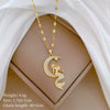 Wholesale Necklace Titanium Steel Copper Geometric Mermaid Moon Light Luxury Elegant Gorgeous Unisex Allmatch Clavicle Chain