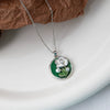 Wholesale Necklace Titanium Steel Copper Inlaid Pearl Threedimensional Flower 18K Gold Plated Electroplating For Women