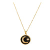 Wholesale Necklace Titanium Steel Copper Light Luxury Geometric Style With Diamond Treatment And Black Bear Crown Star Moon Elements Pendant Cross Chain For Women