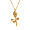 Wholesale Necklace 316L Stainless Steel Flower Retro Electroplating Women's Light Luxury Niche Design Jewelry