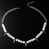 Wholesale Necklace Titanium Steel Geometric Ball Chain Electroplating Unisex