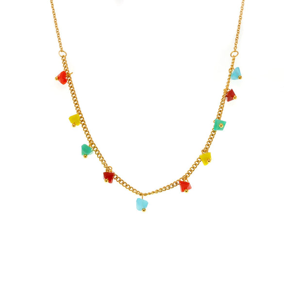 Wholesale Necklace Titanium Steel Geometric Electroplating Light Luxury Style