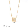 Wholesale Necklace Titanium Steel Geometric Electroplating