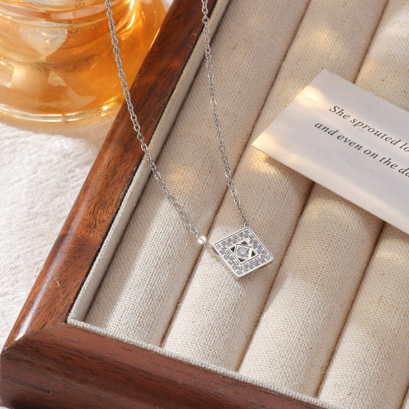 Wholesale Necklace Titanium Steel Geometric Electroplating