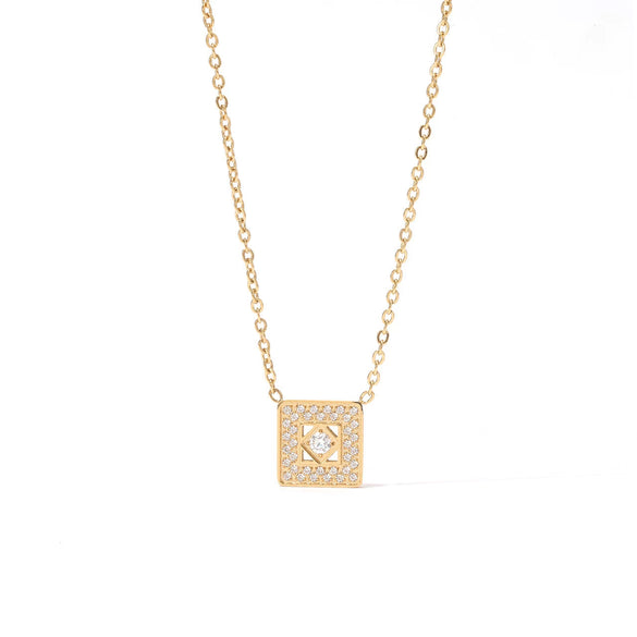 Wholesale Necklace Titanium Steel Geometric Electroplating
