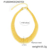 Wholesale Necklace 316L Stainless Steel Geometric Gold Plated Hiphop Style