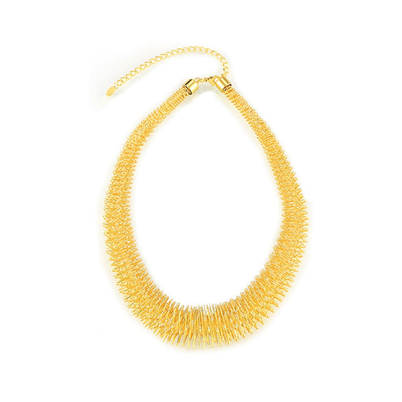 Wholesale Necklace 316L Stainless Steel Geometric Gold Plated Hiphop Style