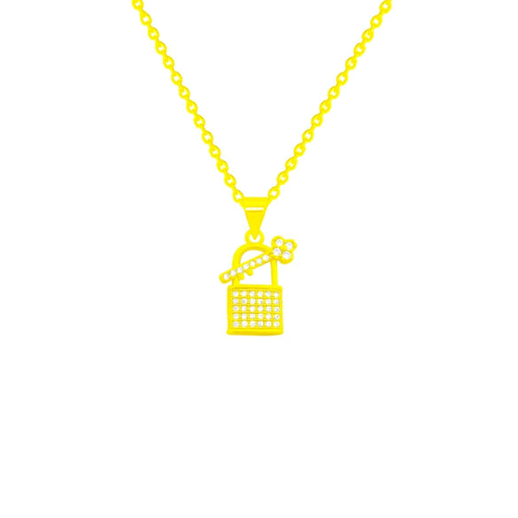 Wholesale Necklace Titanium Steel Geometric Inlaid Zircon Light Luxury Women's Cross Chain