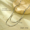 Wholesale Necklace Titanium Steel Geometric 18K Gold Plated Pendant For Women