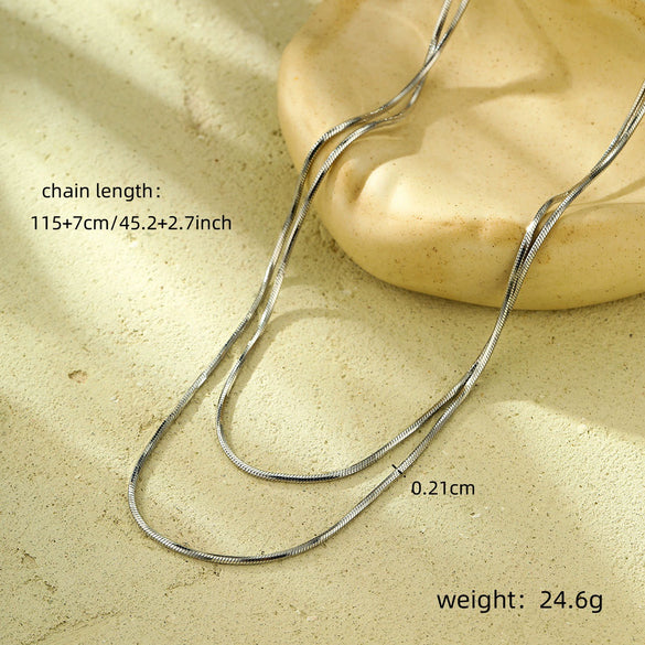 Wholesale Necklace Titanium Steel Geometric 18K Gold Plated Pendant For Women