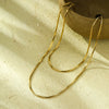 Wholesale Necklace Titanium Steel Geometric 18K Gold Plated Pendant For Women