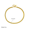 Wholesale Necklace Titanium Steel Geometric Pattern Electroplating Round Chain For Women