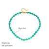 Wholesale Necklace Titanium Steel Geometric Pattern Woven Beaded Retro Electroplated