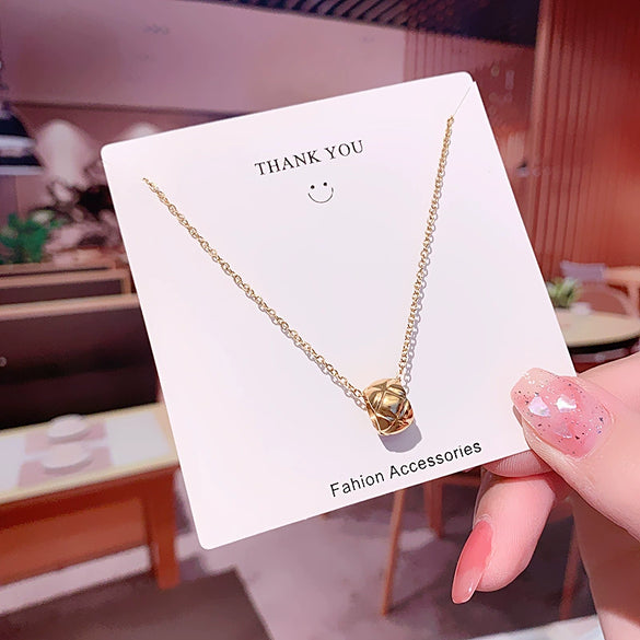 Wholesale Necklace Titanium Steel Geometric Style Gold Plated For Women