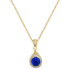 Wholesale Necklace Titanium Steel Geometric Water Drops Full Diamond Style For Female And Male