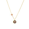 Wholesale Necklace Titanium Steel Gold Plated Heart Shape Pendant Chain For Women