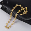 Wholesale Necklace Titanium Steel Heart Gold Inlaid Hiphop Ins Style Water Wave Chain For Women