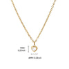 Wholesale Necklace Titanium Steel Heart Shape 18K Gold Plated For Women
