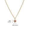 Wholesale Necklace Titanium Steel Heart Shape 18K Gold Plated For Women