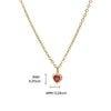 Wholesale Necklace Titanium Steel Heart Shape 18K Gold Plated For Women