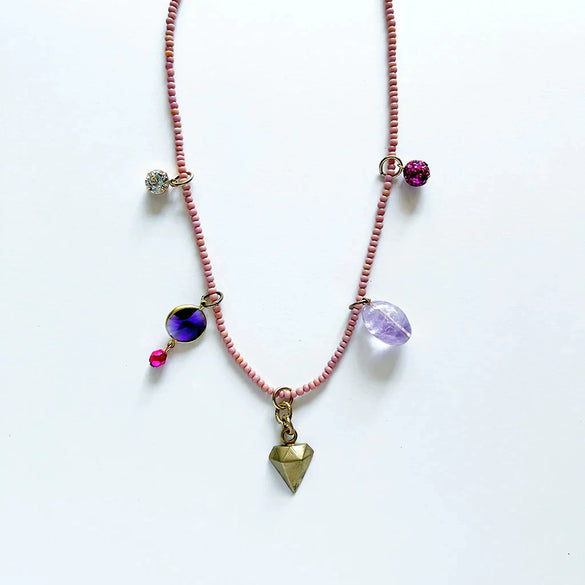 Wholesale Necklace Titanium Steel Heart Shape Pendant Electroplating
