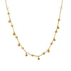 Wholesale Necklace Titanium Steel 18K Gold Plated Handmade Drop Shape Gold Beads And Bean Ball Fairy Style O Word Chain For Women