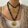 Wholesale Necklace Titanium Steel Leopard Print Animal Shape Pendant Electroplated